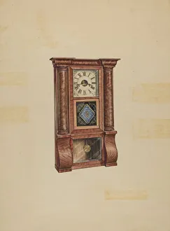 Clock, c. 1936. Creator: Lawrence Phillips