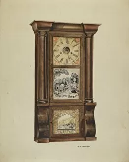 Timepiece Collection: Clock, c. 1936. Creator: Walter W. Jennings