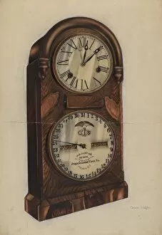 Calendar Gallery: Clock, c. 1937. Creator: Grace Halpin