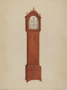 Numeral Prints: Clock, c. 1938. Creator: Arthur Johnson