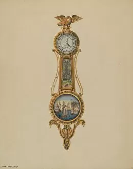 Movement Gallery: Clock, c. 1938. Creator: John Dieterich