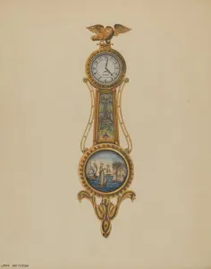 Movement Gallery: Clock, c. 1938. Creator: John Dieterich