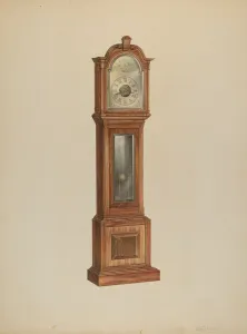 Numeral Prints: Clock, c. 1938. Creator: Lawrence Phillips