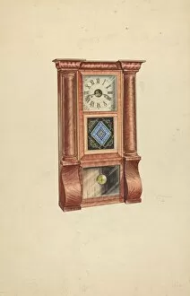 Diamond Gallery: Clock, c. 1953. Creator: Lawrence Phillips