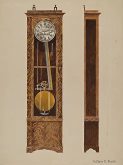 William Frank Prints: Clock (Chronometer), 1941. Creator: William Frank