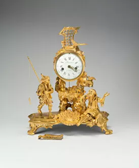 Chinaman Gallery: Clock, France, c. 1775. Creator: Pierre Martin Merra