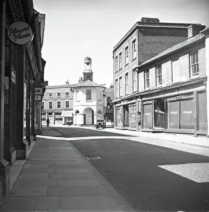 Clock Tower Prints: Clock tower, High Street, Godalming, Surrey, c1955. Creator: Arthur Charles Kirby Ware