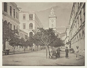 J Thompson Collection: The Clock-Tower, Hong-Kong, c. 1868. Creator: John Thomson