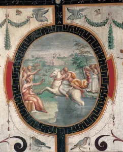 Cloelia Passing the Tiber, Mid of 16th cen Artist: Gherardi, Cristofano (1508-1556)