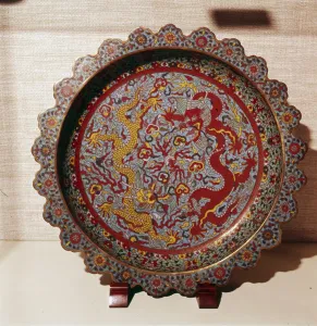 Cloisonne Gallery: Cloisonne Enamel Dish, Chinese