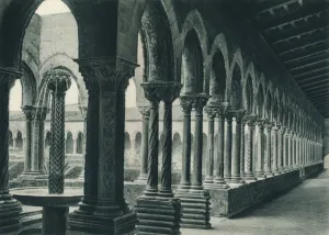 Cloisters of the Benedictine Monastery, Monreale, Sicily, Italy, 1927. Artist: Eugen Poppel