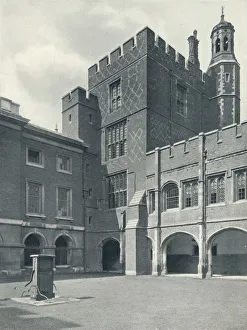 Hussey Prints: Cloisters and College Library, 1926