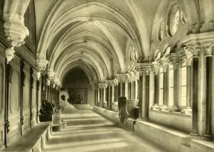 Vaulting Gallery: Cloisters, Heiligenkreuz Abbey, Lower Austria, c1935. Creator: Unknown