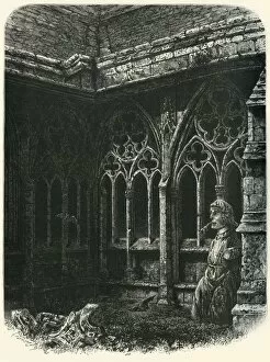 Lincoln Gallery: The Cloisters, Lincoln, c1870