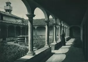 Cloisters in a monastery, Florence, Italy, 1927. Artist: Eugen Poppel