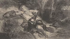 Celestin Francois Nanteuil Leboeuf Gallery: Clorinde, 1847. Creator: Célestin Nanteuil