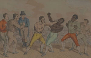 Boxer Gallery: The Close of the Battle or the Champion Triumphant, October 3, 1811. Creator: Unknown