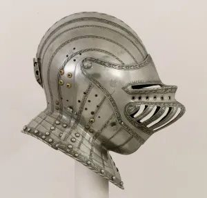 Rivet Prints: Close Helmet for a Boy, German, Augsburg, ca. 1530-40. Creator: Kolman Helmschmid
