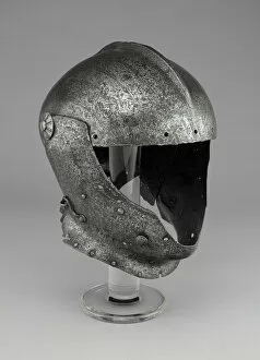 Defence Gallery: Close Helmet, Milan, c. 1510 / 15. Creator: Domenico dei Barini