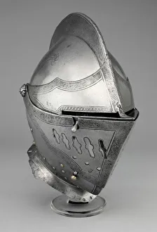 Nuremberg Prints: Close Helmet for the Tourney, Nuremberg, 1550 / 60. Creator: Unknown