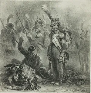 Rank Prints: Close the Ranks, 1832. Creator: Auguste Raffet