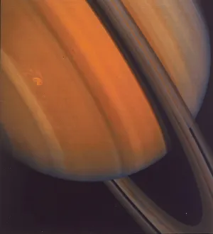 Close up of Saturns rings, 1981