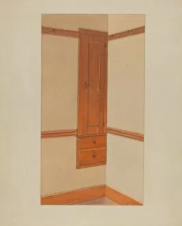 Drawers Gallery: Closet and Drawers, c. 1938. Creator: Winslow Rich