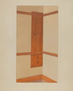 Drawer Prints: Closet and Drawers, c. 1938. Creator: Winslow Rich