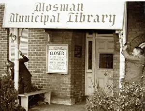 Public Services Prints: Closure of the first Mosman Library, 1952. Creator: Unknown
