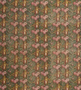 Repetition Prints: Whole Cloth Quilt with Pillar Print, c1830. Creator: Unknown