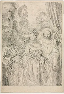 Jean Antoine Watteau French Prints: The Clothes are Italian, 1715-16. Creator: Jean Antoine Watteau (French, 1684-1721)
