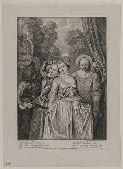 Jean Antoine Watteau French Prints: The Clothes are Italian, 1715-1716. Creator: Jean Antoine Watteau (French, 1684-1721)