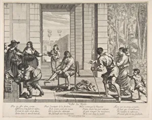 Duty Prints: Clothing Beggars, 1635. Creator: Abraham Bosse