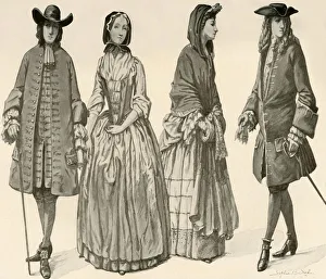 King James Ii Collection: Clothing during the Reigns of Charles II, James II, William and Mary 1682-1700, 1903, (1937)