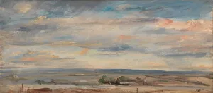 Cloud Study, Early Morning, Looking East from Hampstead, 1821. Creator: John Constable