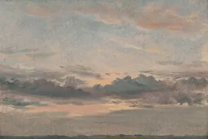Constable John Gallery: A Cloud Study, Sunset, ca. 1821. Creator: John Constable