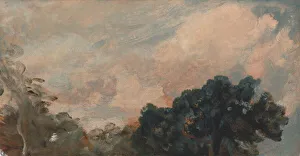 Cloud Study with Trees; Study of Clouds and Trees, 1821. Creator: John Constable