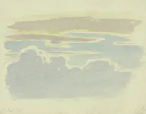 Pastel Prints: Clouds, 1865. Creator: Carl Theodor Reiffenstein