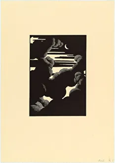 Vallotton Prints: Clouds, 1894. Creator: Vallotton, Felix Edouard (1865-1925)