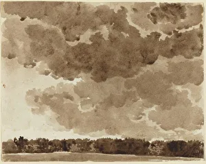 Kobell Franz Prints: Clouds over a Forest. Creator: Franz Kobell