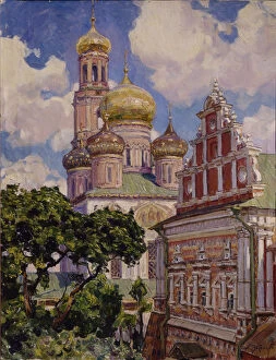 Clouds and Golden Domes. The Simonov Monastery, 1927. Artist: Vasnetsov, Appolinari Mikhaylovich (1856-1933)
