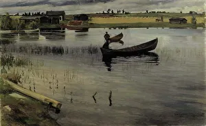 Outbuilding Prints: A Cloudy Day, 1902. Creator: Vilho Sjöström