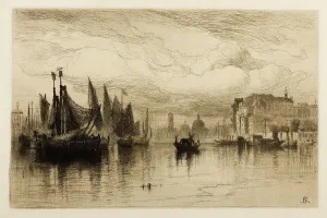 Coleman Samuel Jr Prints: A Cloudy Day in Venice, 1881. Creator: Samuel Colman