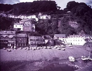 Fishing Village Prints: Clovelly Harbour, Devon, c1955. Creator: Arthur Charles Kirby Ware