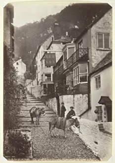 Steep Gallery: Clovelly, the New Inn and Street, 1860 / 94. Creator: Francis Bedford