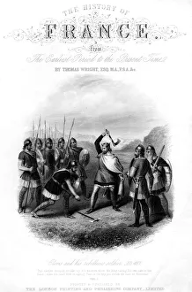Greatbach Prints: Clovis and his Rebellious Soldier, 487 AD, (1875). Artist: G Greatbach