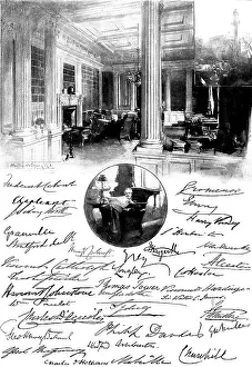 Reading Room Prints: In Clubland - No. V: the Travellers Club - The Favourite Chair
