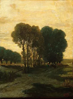 Copse Prints: A Clump of Trees, c. 1860. Creator: Constant Troyon