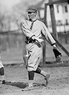 Catchers Mitt Prints: Clyde Milan, Washington Al (Baseball)