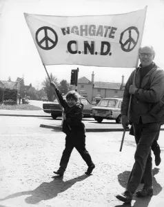 Boxall Prints: CND demo, Horley, Surrey, c1968